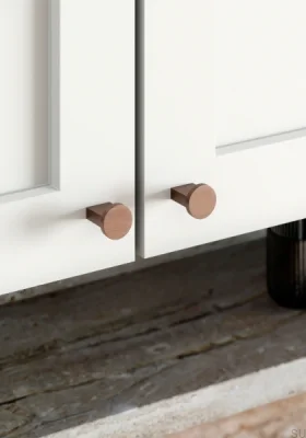 Nexx 25 Aluminium-Möbelknopf, gebürstetes Braun