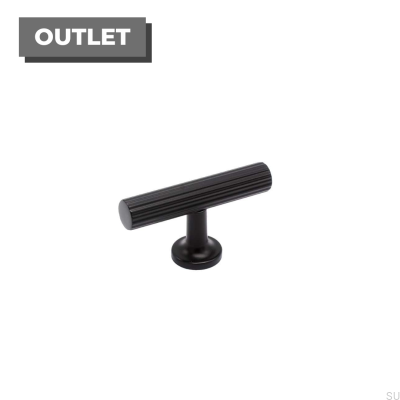 Möbelknopf T-Bar Portland Metall Schwarz