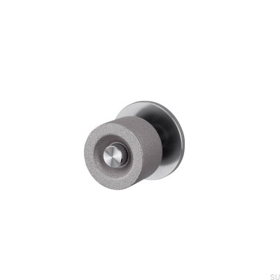 Doppelseitiger Türknauf, Gussstahl 57, Silber