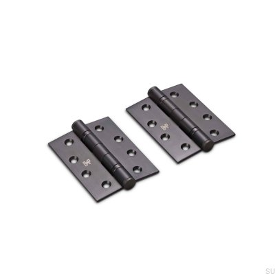 Scharniere für Türen, 102 x 76 x 3 mm, Messing, Bronze-Optik (2er-Set)