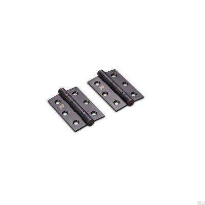 Scharniere für Türen 76 x 51 x 2 mm Messing, Bronze gebrannte Ausführung (2er-Set)