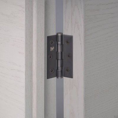Scharniere für Türen 76 x 51 x 2 mm Messing, Bronze gebrannte Ausführung (2er-Set)