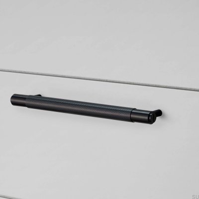 Cross 125 Stahl Schwarz Länglicher Möbelgriff
