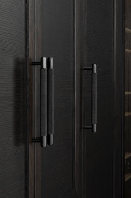 Cross 125 Stahl Schwarz Länglicher Möbelgriff