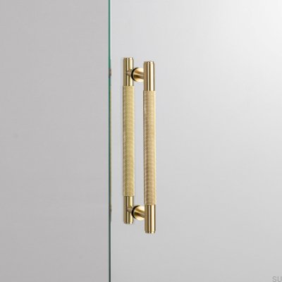 Cross 225 Messing, länglicher, doppelseitiger Möbelgriff