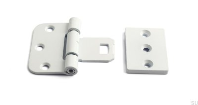 Symmetrische Türscharniere 2465 Stahl Weiß (2er-Set)