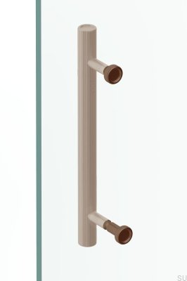 Boto 18 Duschtürgriff, Aluminium, vernickelt, poliert