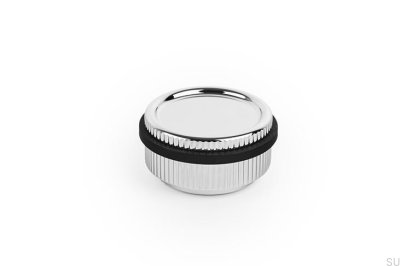 Boto Türstopper für Boden, Aluminium, poliertes Nickel
