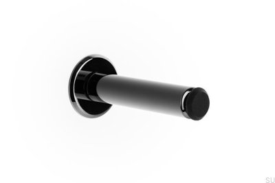 Türstopper für Wandmontage aus Aluminium, Schwarz, Titan, PVD