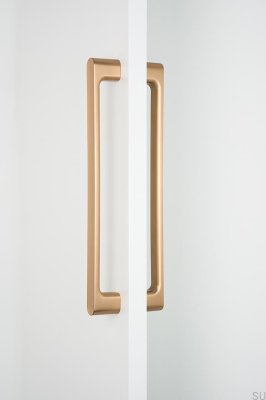 Luv Big 384 Metallgriff, gebürstetes Gold, doppelseitig, Cava