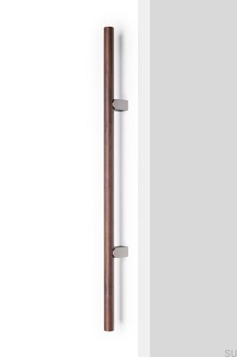 Kumo Wood Big 640 Holz Walnuss mit gebürstetem silbernen Aluminium
