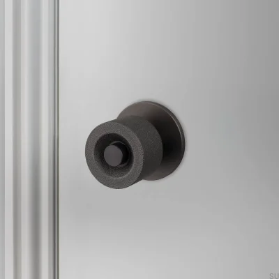 Doppelseitiger Türknauf, Guss 57, Messing, gebrannte Bronze