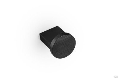 Nexx 25 Möbelknopf aus Aluminium, gebürstetes Schwarz