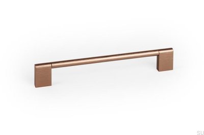 Nexx 160 Aluminium Braun Gebürsteter Länglicher Möbelgriff