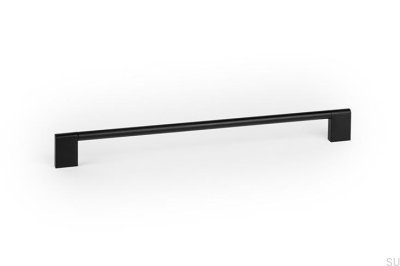 Nexx 256 länglicher Möbelgriff, Aluminium, schwarz gebürstet