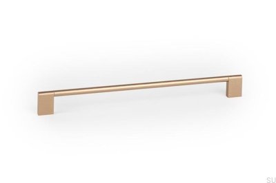 Nexx 256 Aluminium Gebürstetes Gold Cava Länglicher Möbelgriff