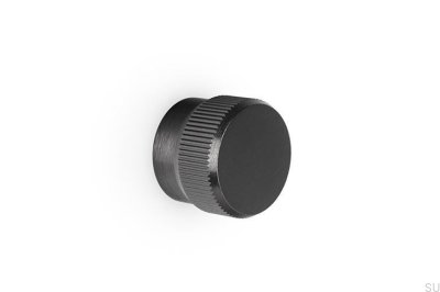 Brooklyn Big 40 Möbelknopf Aluminium Schwarz Titan