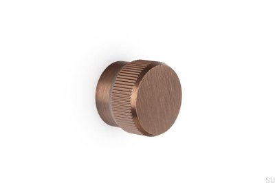 Brooklyn Big 40 Möbelknopf aus Aluminium, gebürstetes Braun