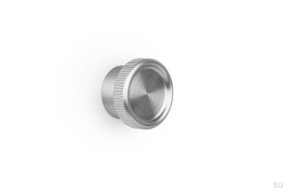 Boto 45 Möbelknopf aus Aluminium, gebürstetes Silber