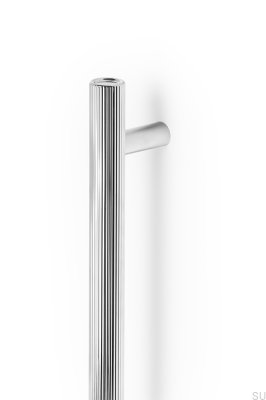 Boto Big 1024 länglicher Möbelgriff, Aluminium, vernickelt, poliert