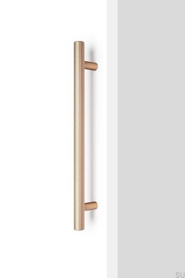 Boto Big 320 länglicher Möbelgriff, gebürstetes Gold, Aluminium, Cava