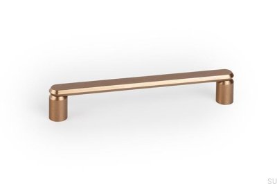Fase 160 Aluminium Gebürsteter Gold Möbelgriff Cava
