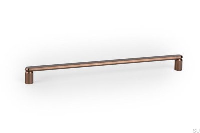 Fase 320 länglicher Möbelgriff, gebürstetes Aluminiumbraun
