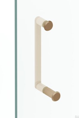 Phase 23 Duschtürgriff, gebürstetes Goldaluminium, Cava