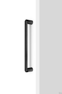 Fase Big 320 länglicher Möbelgriff, Aluminium, schwarz gebürstet