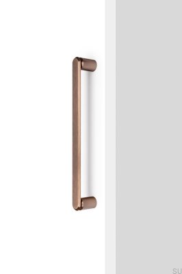 Fase Big 320 länglicher Möbelgriff, gebürstetes braunes Aluminium