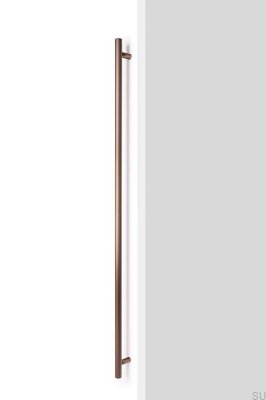 Boto Big 1024 einseitiger, länglicher Möbelgriff, Aluminium, Braun, Gebürstet