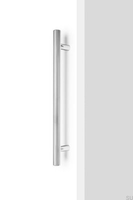 Boto Big 320 einseitiger, länglicher Möbelgriff, Aluminium, vernickelt, poliert