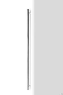 Boto Big 1024 Aluminium vernickelt polierter doppelseitiger länglicher Möbelgriff