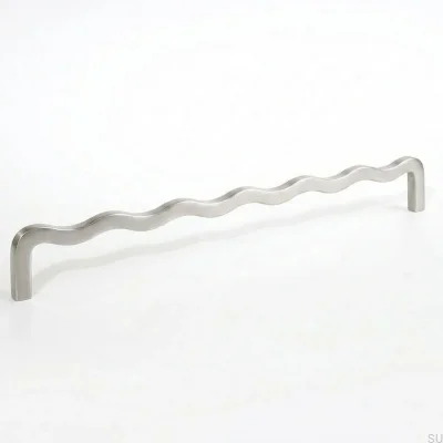 Langer Möbelgriff Fala 08 357 Messing Gebürstetes Nickel