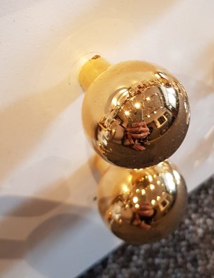 Möbelknauf 8322 Poliertes Gold, lackiert