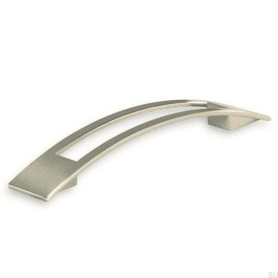 Langer Möbelgriff 2113 128 Nickel gebürstet