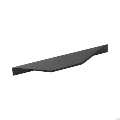 Cutt 96/128 Langer Möbelgriff Aluminium Schwarz