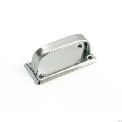 Länglicher Möbelgriff mit Unterlegscheibe 5182 Silber