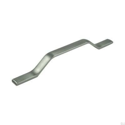 Cha-Cha 160/192 Länglicher Möbelgriff Gebürstetes Silber