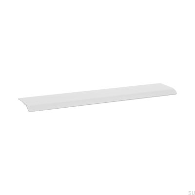 Kurve 128 Rand Möbelgriff, Aluminium Weiß