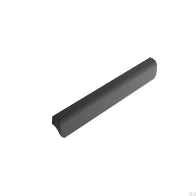 Fall 224 länglicher Möbelgriff Aluminium Schwarz