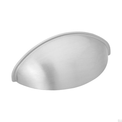 Shell Möbelgriff 2532 64 Gebürstetes Silber