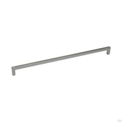 Möbelgriff lang 0143 492 Silber gebürstet (Edelstahloptik)