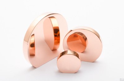 Möbelknopf Globe 35 Kupfer poliert unlackiert