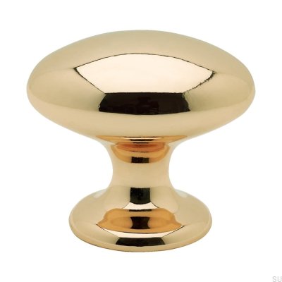 Möbelknopf 401 Poliertes Gold