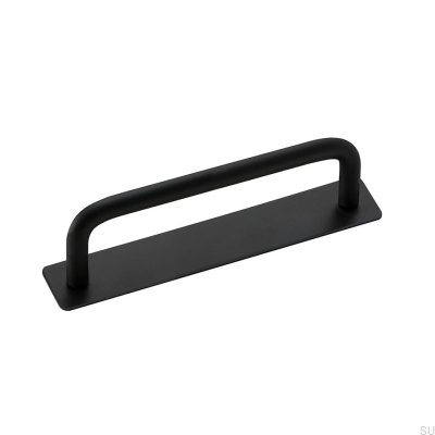 Länglicher Möbelgriff mit einer Royal 96 Unterlegscheibe, Metal Black