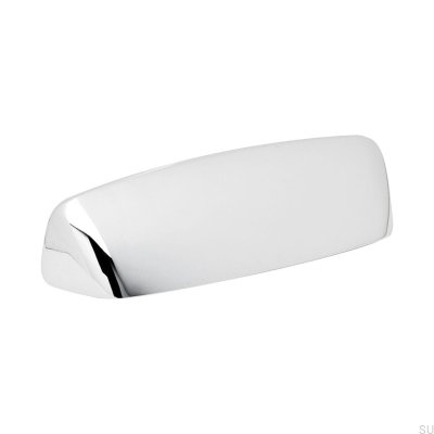 Muschel-Möbelgriff Toronto 96 Silber poliertes Chrom