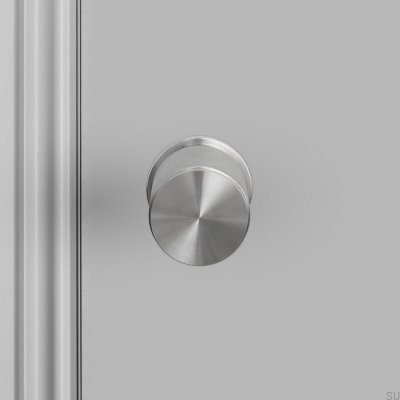 Doppelseitiger Türknauf Cross 57 Stahl Silber