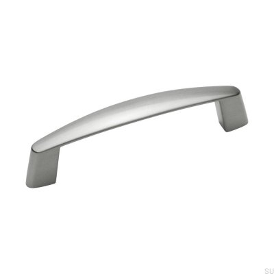 Strikt 96 länglicher Möbelgriff, gebürstetes Silber