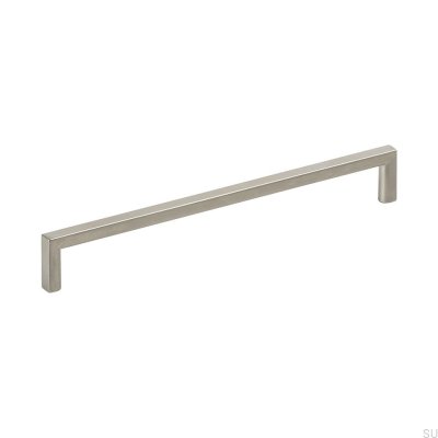 Langer Möbelgriff Soft 192 Gebürstetes Silber